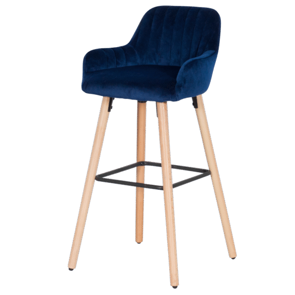 Бар стол Carmen 3082 - тъмно син