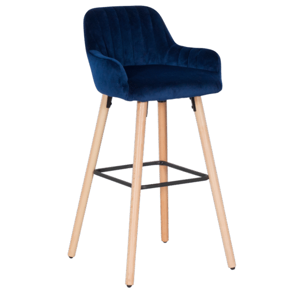 Бар стол Carmen 3082 - тъмно син