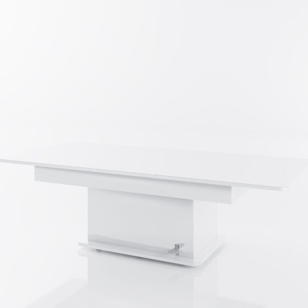 Разтегателна маса Модел Казабланка бял гланц