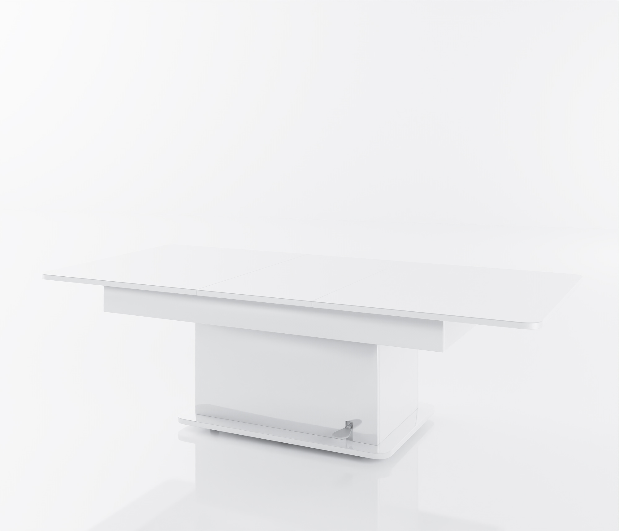 csablanca 3 Разтегателна маса Модел Казабланка бял гланц