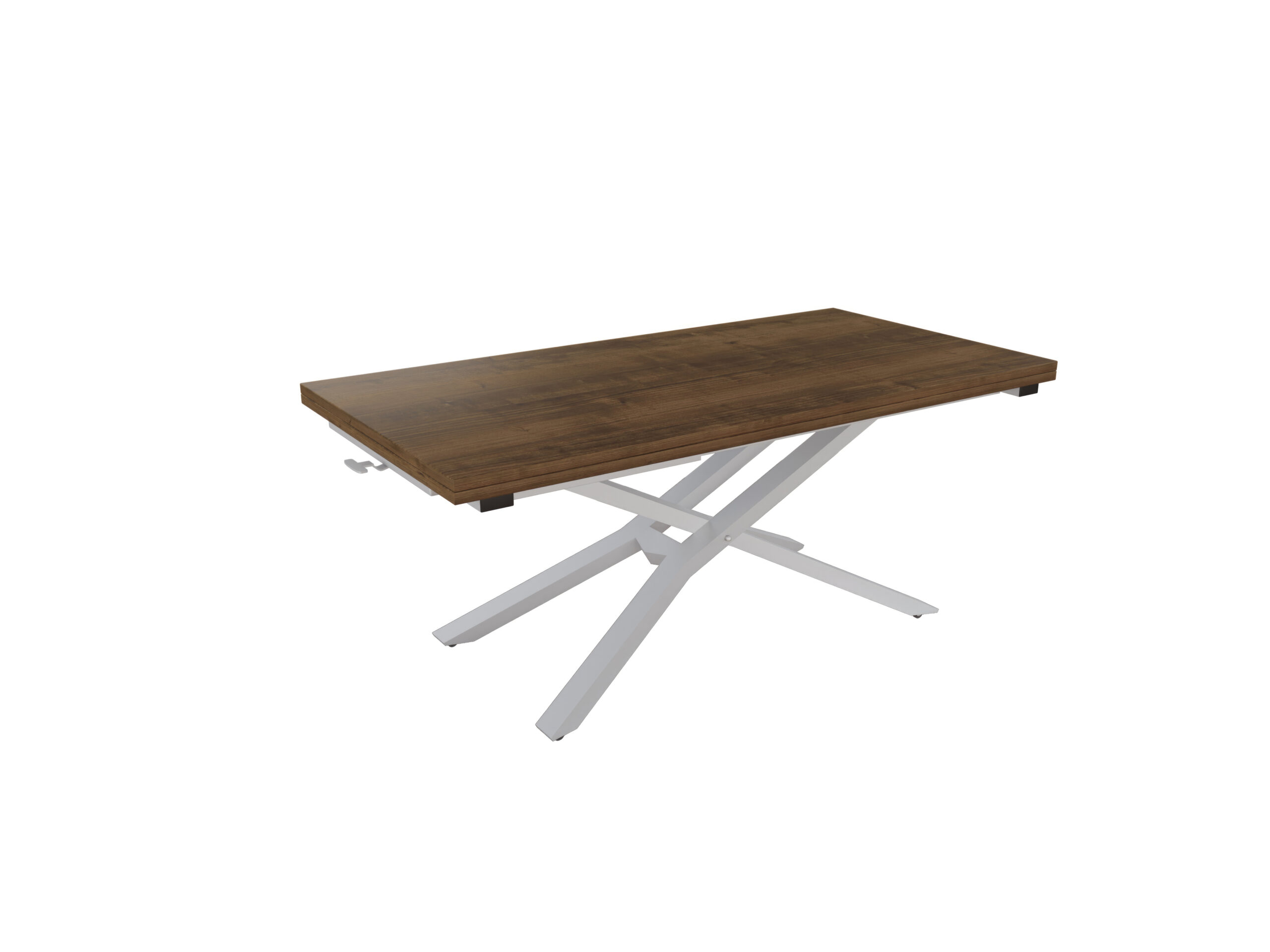 дъб масима със сива основа(9006) Разтегателна маса Соренто с повдигащ механизъм - дъб масима