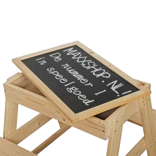 Детска Градинска Маса за Пикник с Черна Дъска и Място за Съхранение Ginger Home