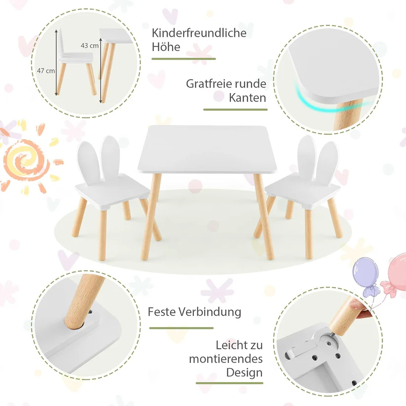 детска маса зайче 3