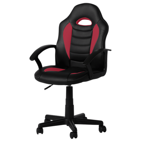 Работен стол Carmen 7526 - черно-червен