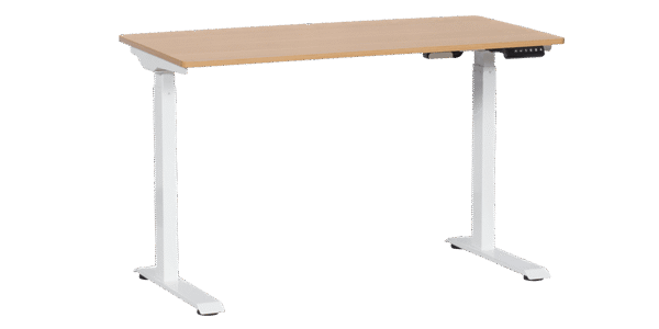 Ергономично бюро с регулиране на височината Carmen CR-119 - бук-бял