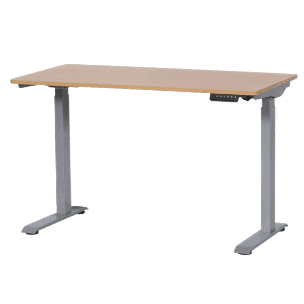 Ергономично бюро с регулиране на височината Carmen CR-119 - бук-сив