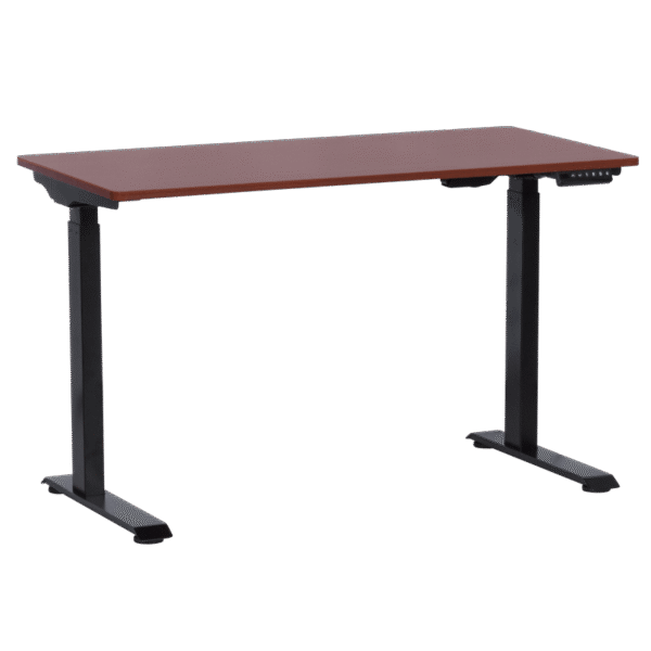 Ергономично бюро с регулиране на височината Carmen CR-119 - махагон-черен