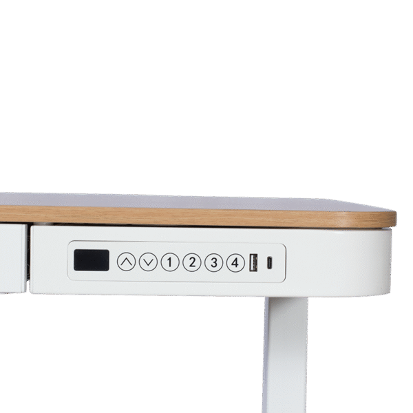 Ергономично регулируемо бюро Carmen CR-118 E - бук-бял