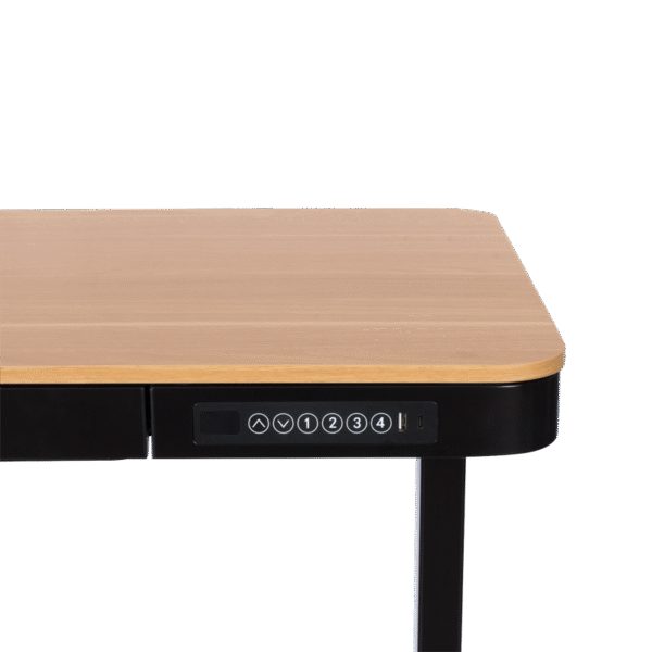 Ергономично регулируемо бюро Carmen CR-118 E - бук-черен