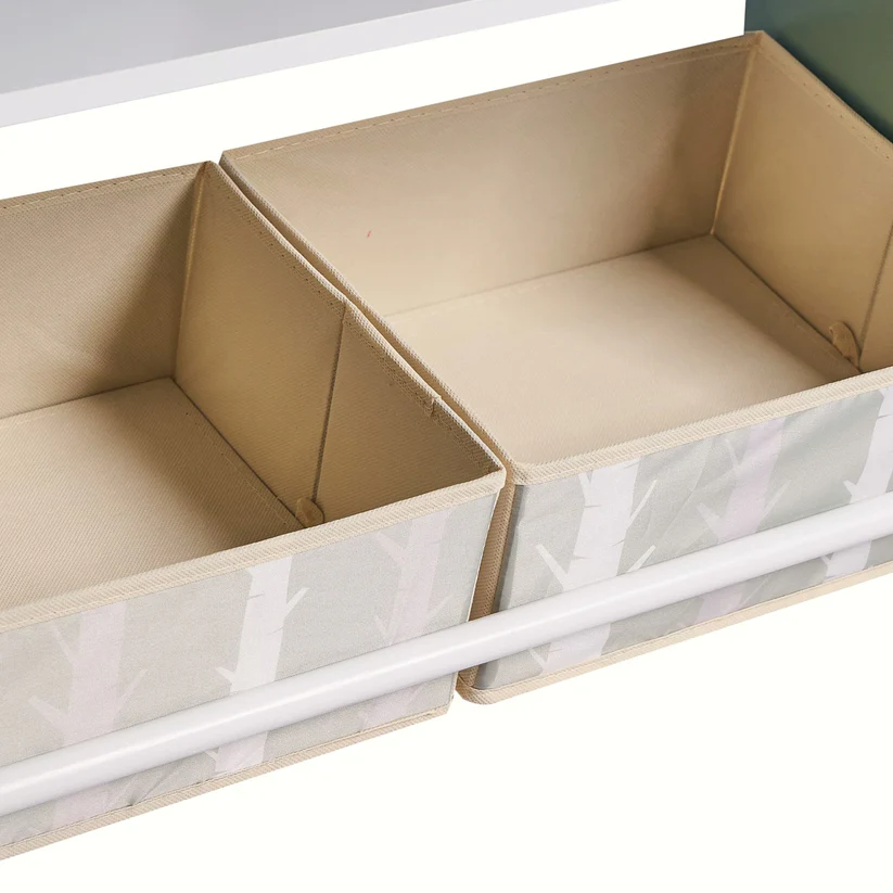 етажерка 1 Детски Шкаф GINGER HOME, Етажерказа Играчки и Книжки с Мече, Черна Дъска за Писане, Къщичка FOREST