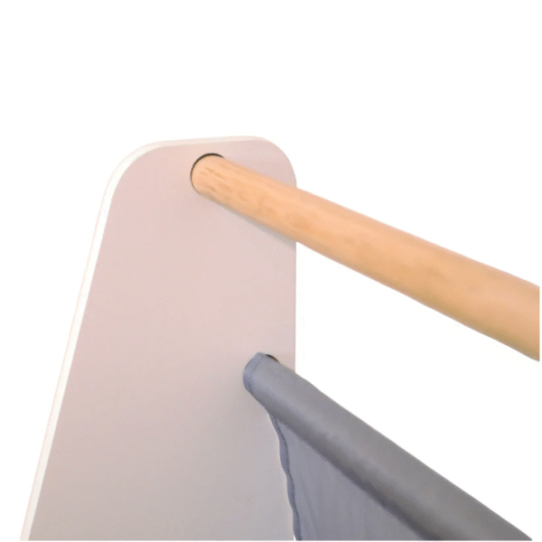 Преносима Детска Етажерка за Книги GINGER HOME, Обзавеждане за Детска Стая, Бяло, Сиво