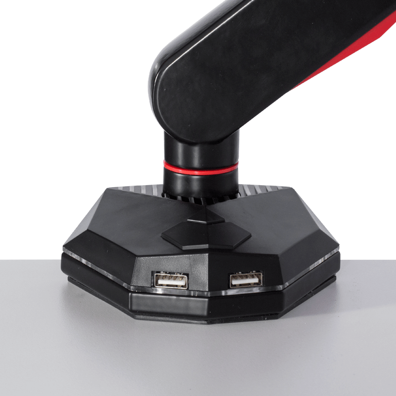 gejmyrska-stojka-za-monitor-s-gazov-amortisior-carmen-cr-530-cherno-chervena Геймърска стойка за монитор с газов амортисьор Carmen CR-530 - черно - червена