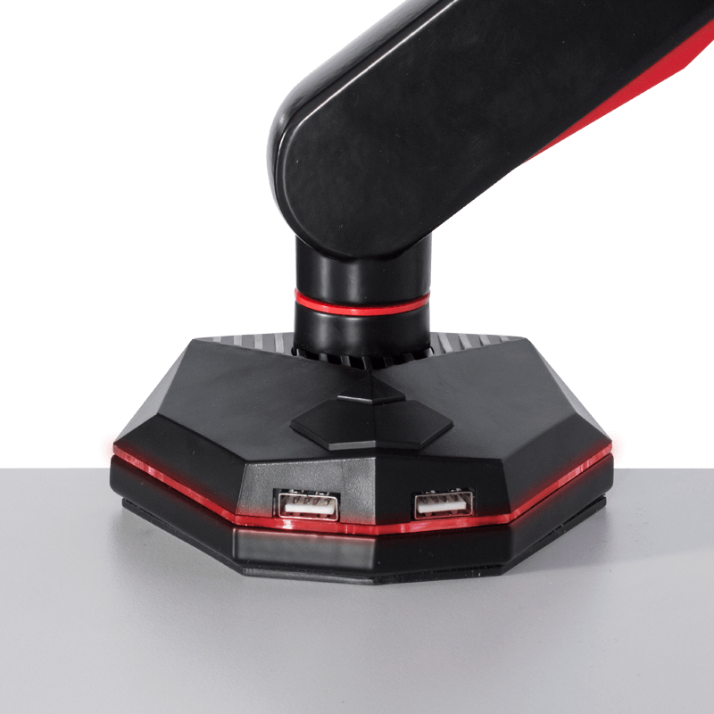 gejmyrska-stojka-za-monitor-s-gazov-amortisior-carmen-cr-530-cherno-chervena Геймърска стойка за монитор с газов амортисьор Carmen CR-530 - черно - червена