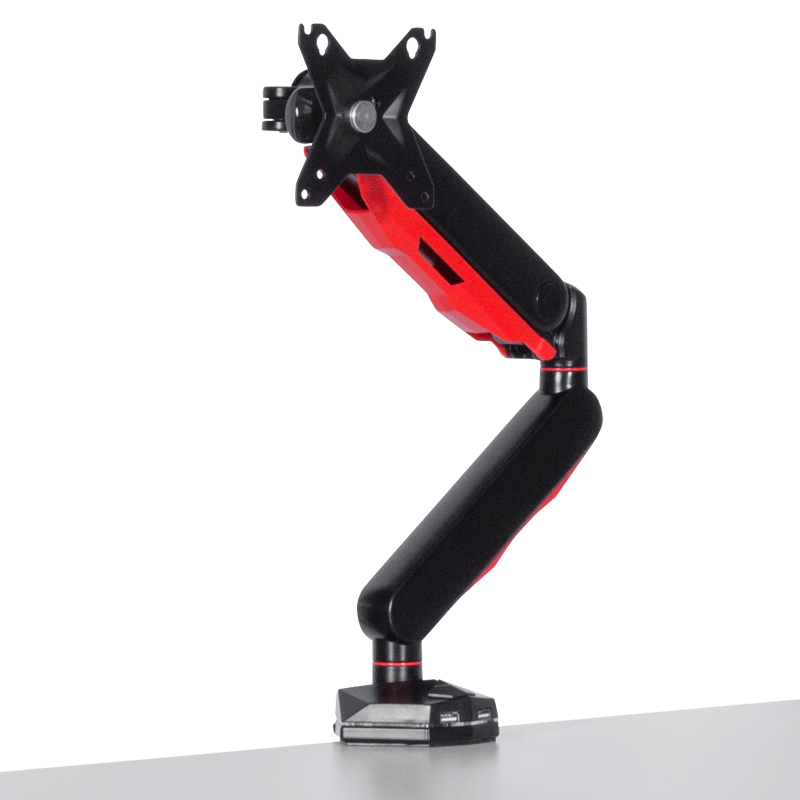 gejmyrska-stojka-za-monitor-s-gazov-amortisior-carmen-cr-530-cherno-chervena Геймърска стойка за монитор с газов амортисьор Carmen CR-530 - черно - червена