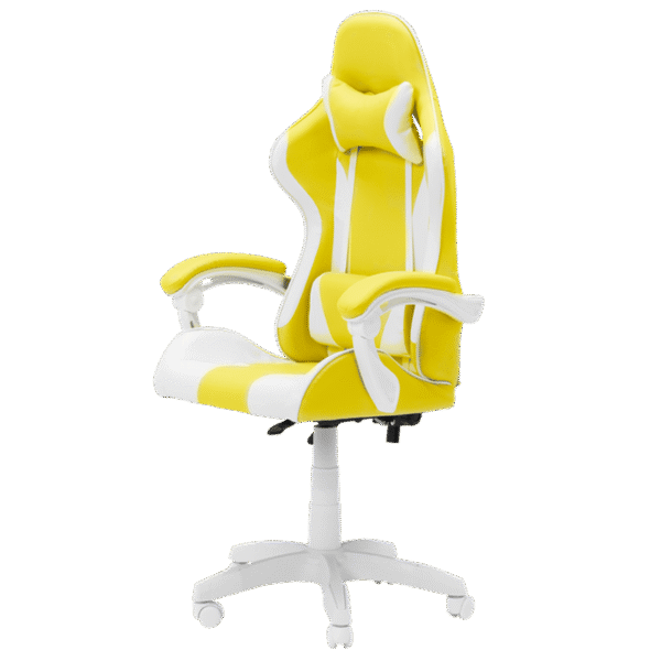 Геймърски стол Carmen 6311 - бял - жълт