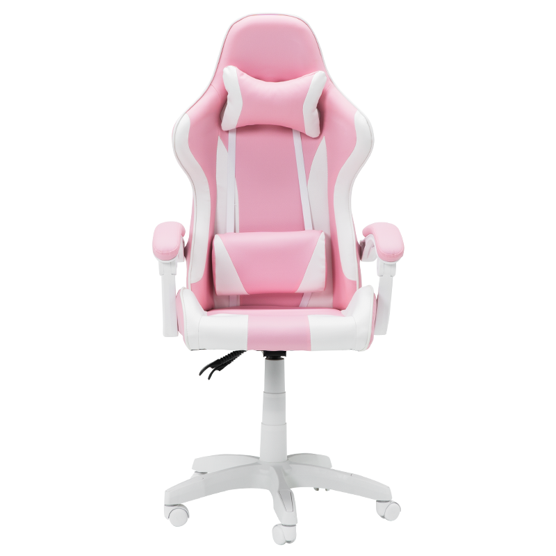 gejmyrski-stol-carmen-6311-bjal-rozov Геймърски стол Carmen 6311 - бял - розов