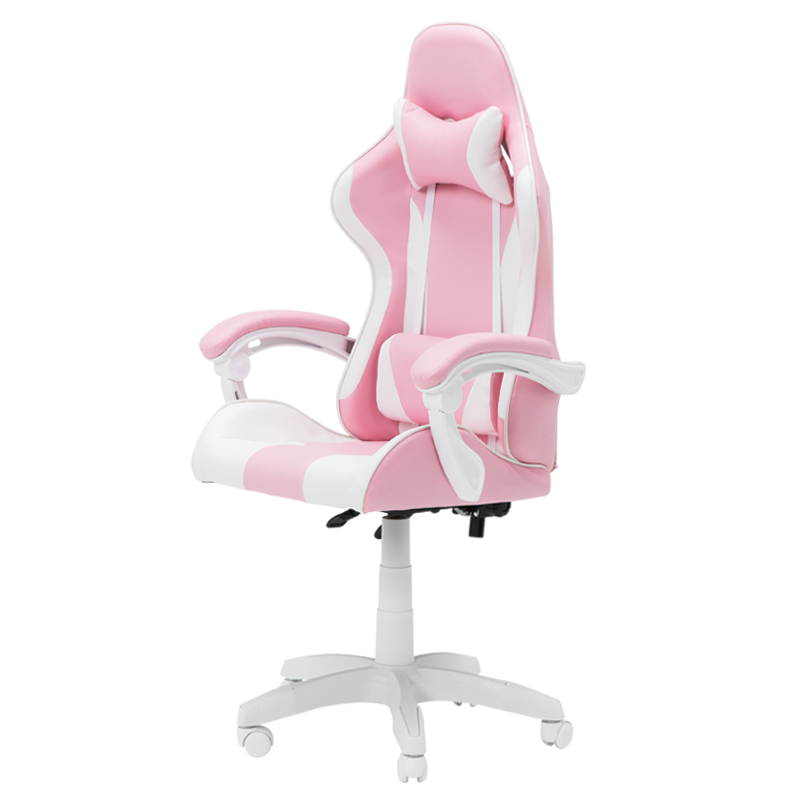 gejmyrski-stol-carmen-6311-bjal-rozov Геймърски стол Carmen 6311 - бял - розов