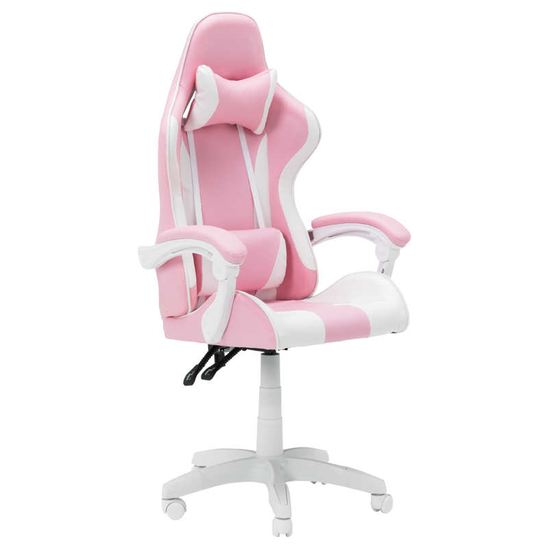 gejmyrski-stol-carmen-6311-bjal-rozov Геймърски стол Carmen 6311 - бял - розов