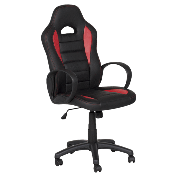 Геймърски стол Carmen 7501 - червено и черно