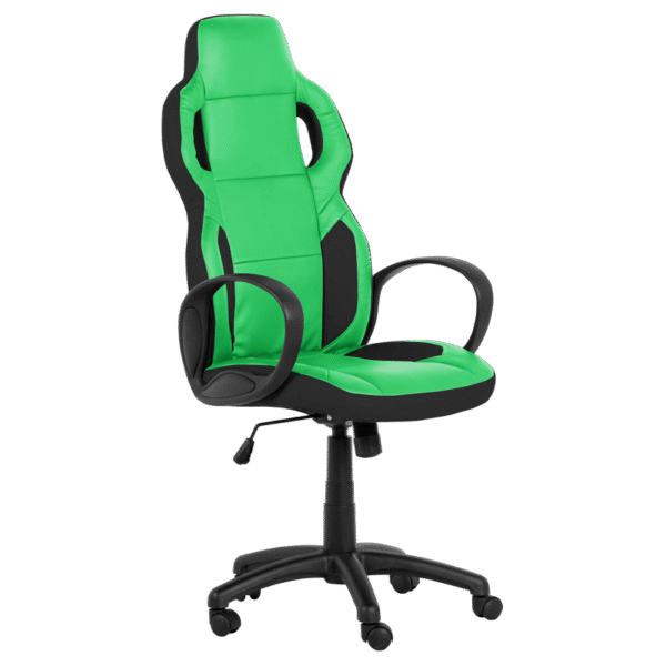 Геймърски стол Carmen 7510 - черно-зелен