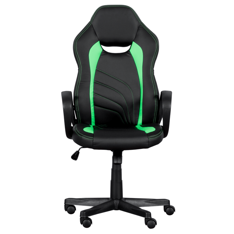 gejmyrski-stol-carmen-7525-cherno-zelen Геймърски стол Carmen 7525 - черно-зелен