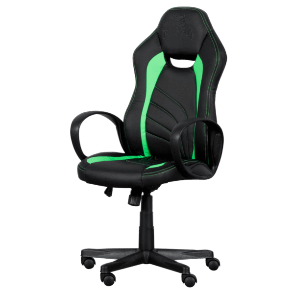 Геймърски стол Carmen 7525 - черно-зелен