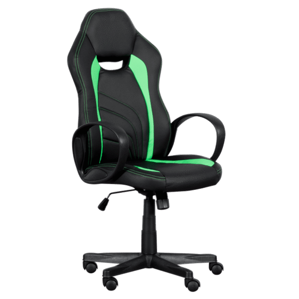 Геймърски стол Carmen 7525 - черно-зелен