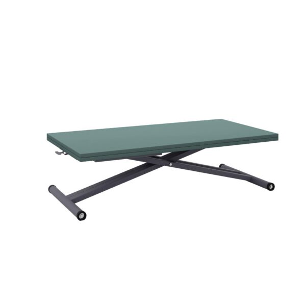 Разтегателна маса Хавана с повдигащ механизъм плот МДФ мат - зелен дъск блу