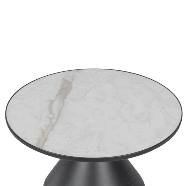 Холна маса ZARY 2 - бяла - черна