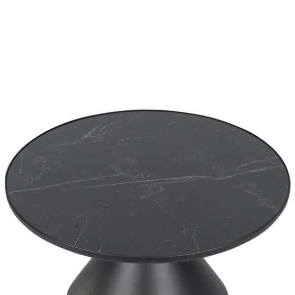 Холна маса ZARY 2 - бяла - черна