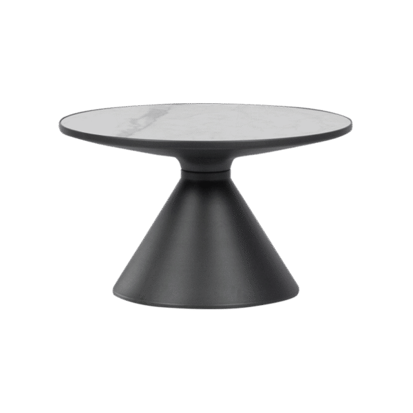 Холна маса ZARY 2 - бяла - черна