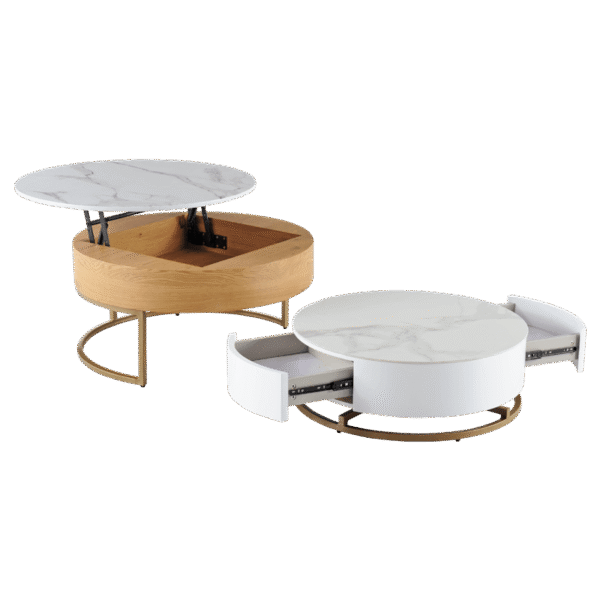 Комплект холни масички TAMPA 1 - бял + бук