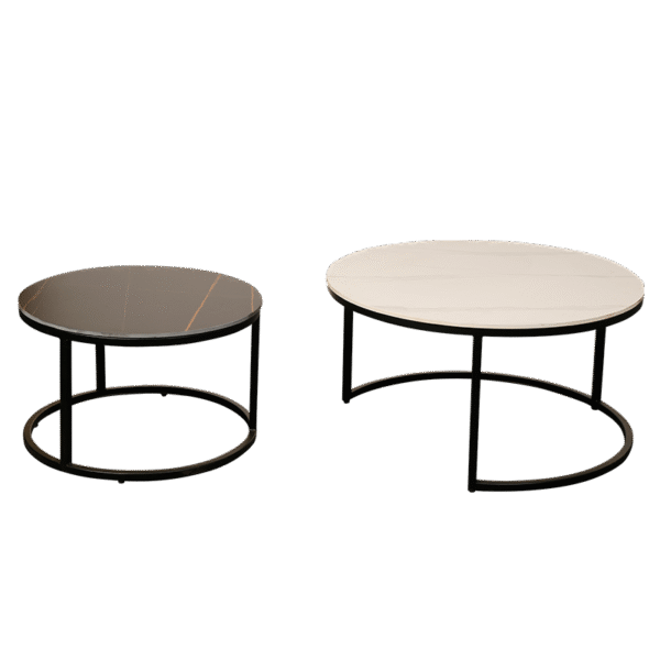 Комплект холни масички FRISKO - черно + бял