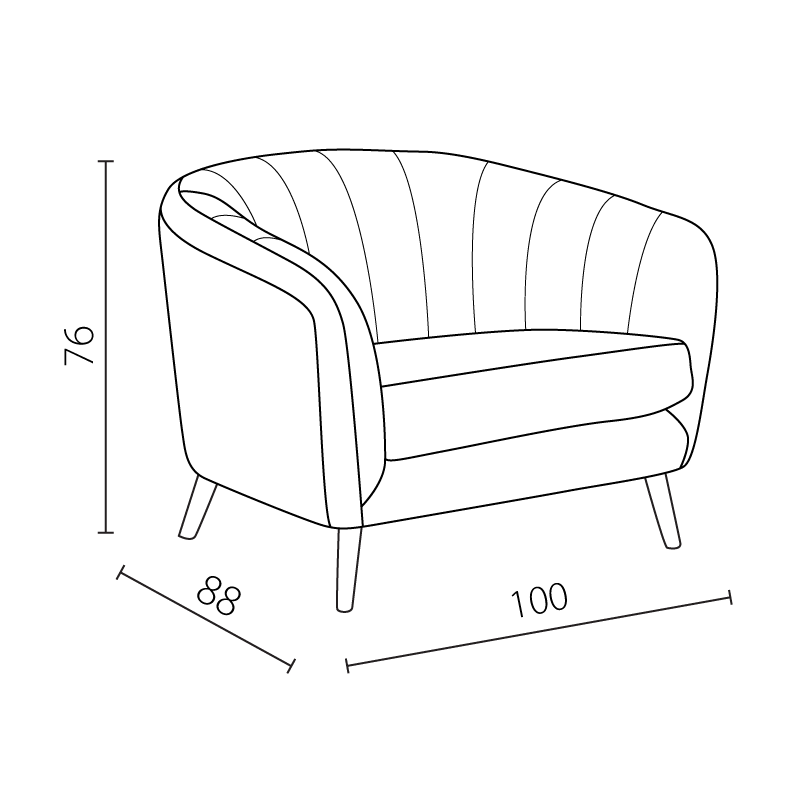 kreslo-greta-oranjev-po Кресло GRETA - оранжев PO