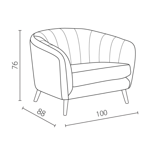 Кресло GRETA - тревистозелено HLR