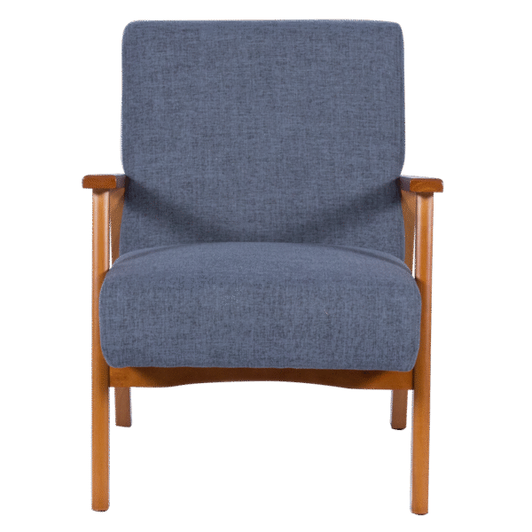 Кресло PAUL - орех - син