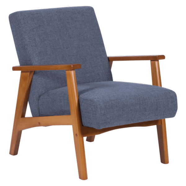 Кресло PAUL - орех - син