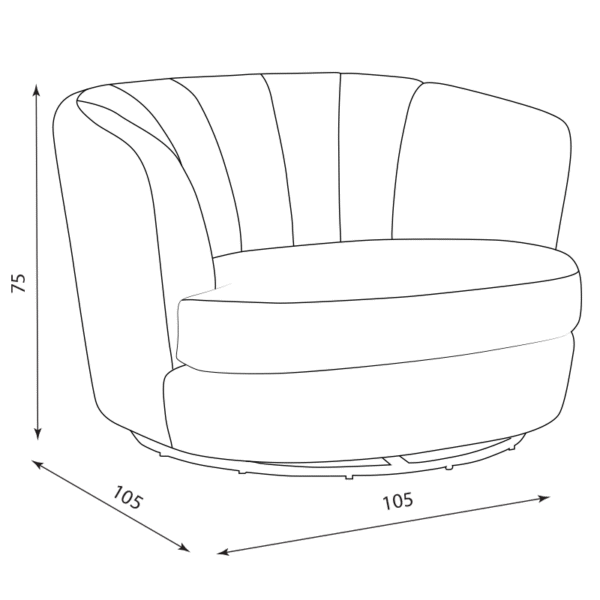 Кресло VIGO - светлочервен HLR