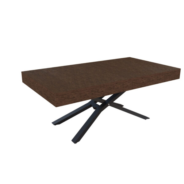 Разтегателна маса Тоскана с повдигащ механизъм плот МДФ - фурнир в десет цвята