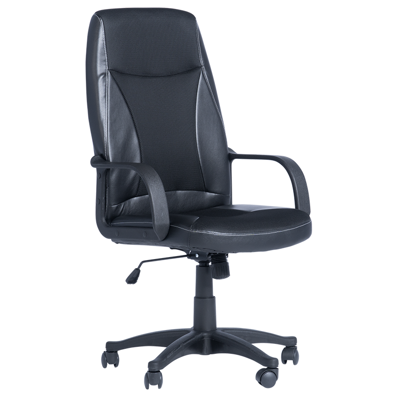 ofis-stol-6511-cheren-1 Работен офис стол Carmen 6511 - бежов,бял и черен цвят