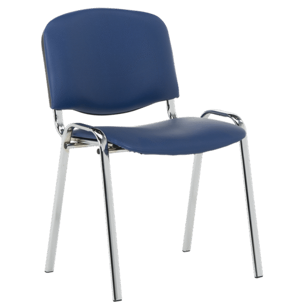 Посетителски стол Carmen 1135-1 LUX - тъмносин SC