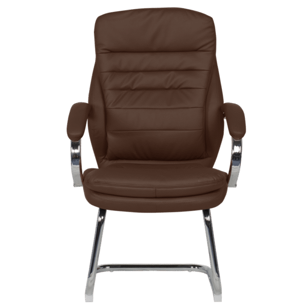 Посетителски стол Carmen 6154 - кафяв