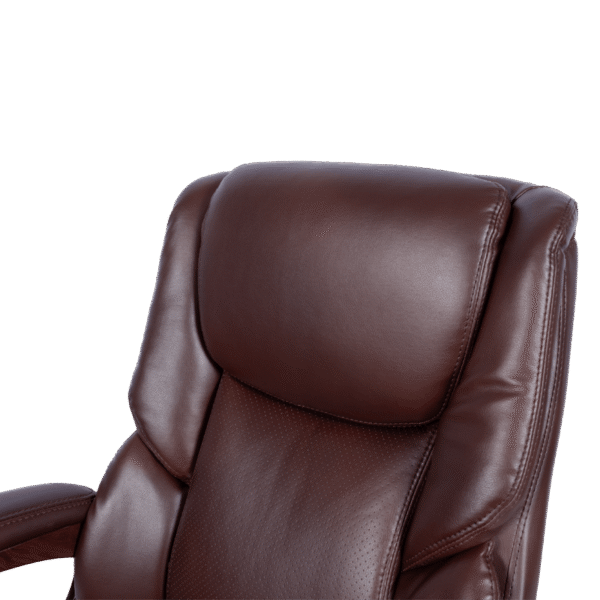 Президентски офис стол Carmen 5025 - кестен и черен цвят