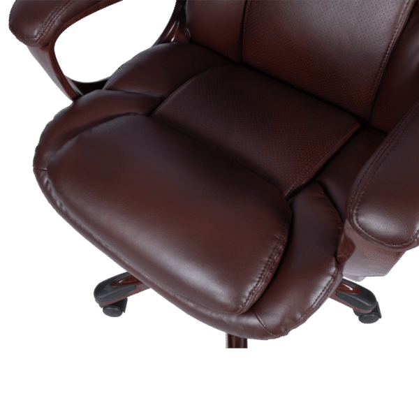 Президентски офис стол Carmen 5025 - кестен и черен цвят