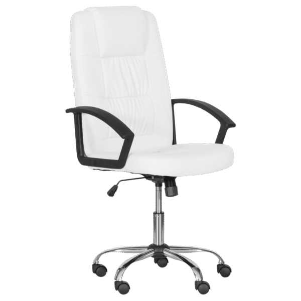 Президентски офис стол Carmen 6076 - бял, крем и бежов цвят