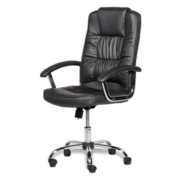 Президентски офис стол Carmen 6081 - крем и черен цвят