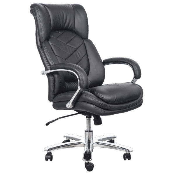 Президентски офис стол Carmen 6100 - черен и кафяв цвят