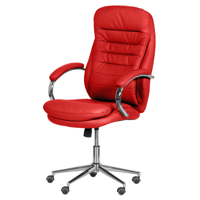 prezidentski-ofis-stol-carmen-6113-1-cherven Президентски офис стол Carmen 6113-1 - червен