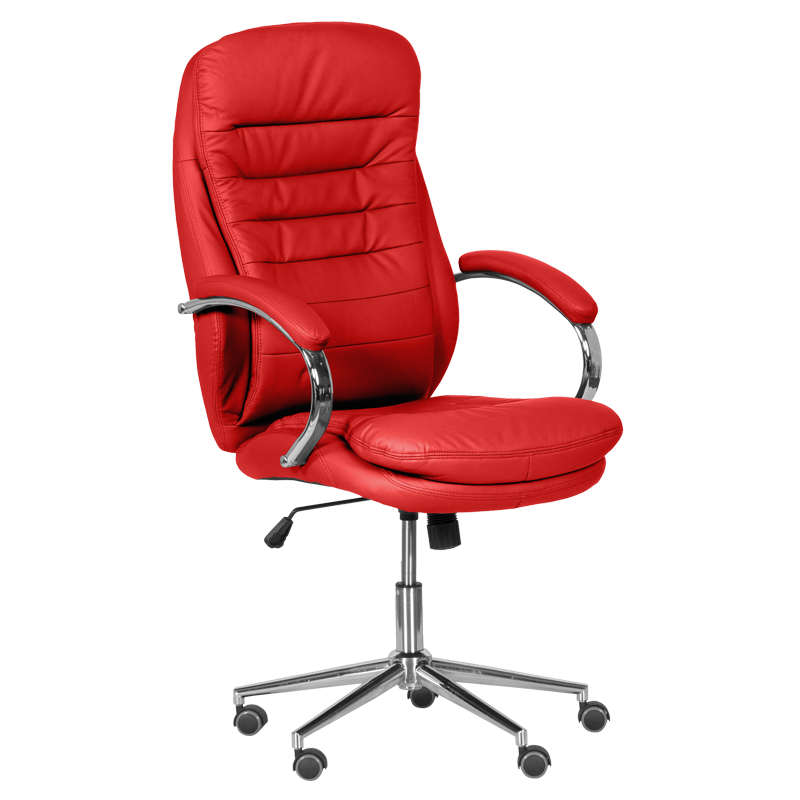 prezidentski-ofis-stol-carmen-6113-1-cherven Президентски офис стол Carmen 6113-1 - червен