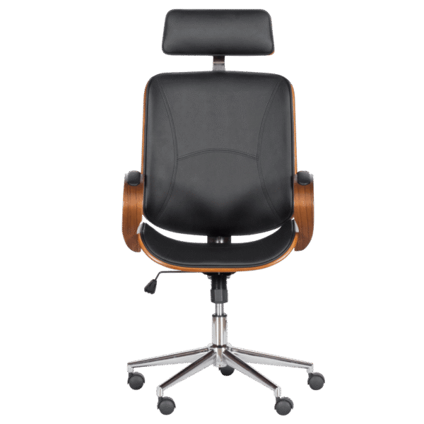 Президентски офис стол Carmen 6401 - орех - черно